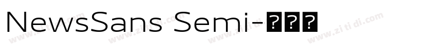 NewsSans Semi字体转换